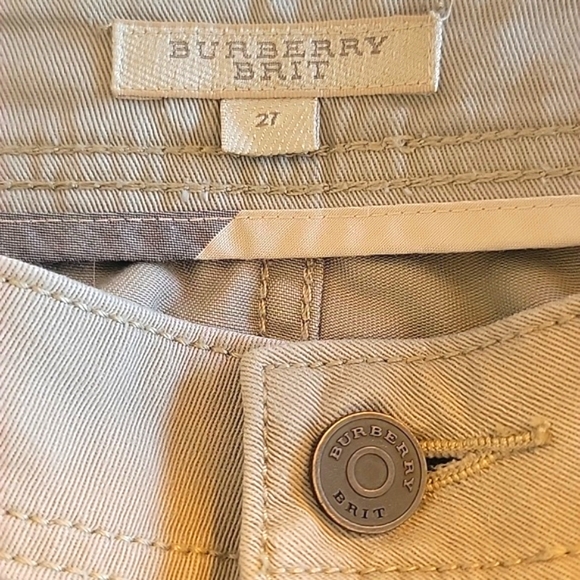 Burberry Brit Women's Jeans in Khaki. Size 27. - Picture 2 of 10
